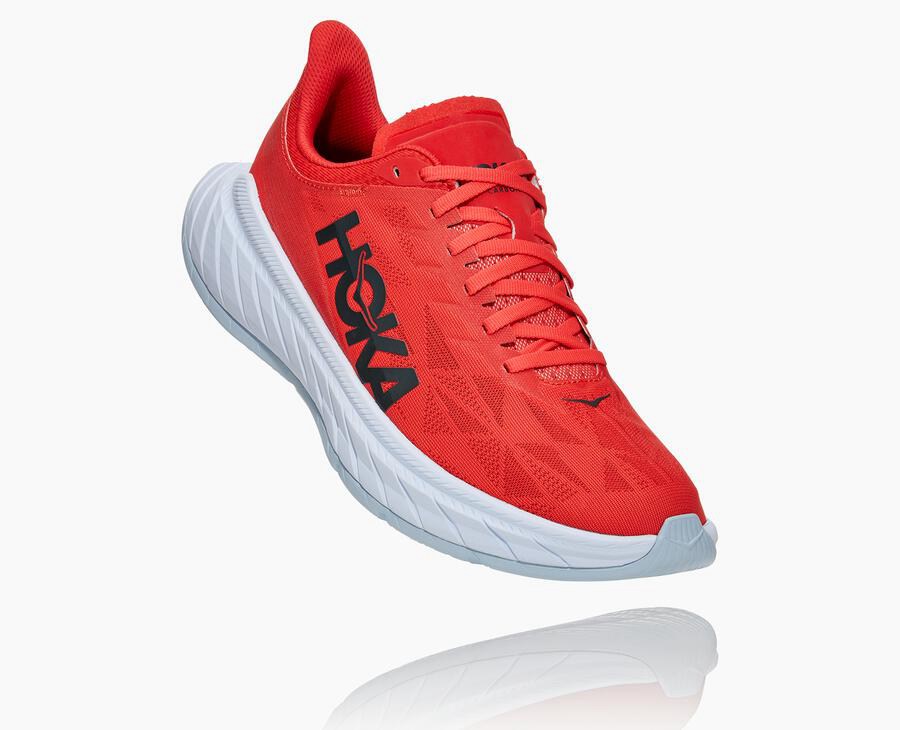 Hoka One One Løbesko Herre - Carbon X 2 - Rød/Hvide - 986431LCQ